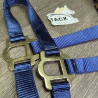 Nylon Breakaway Halter, Leather Crown, Spring Snap, Tag *new

