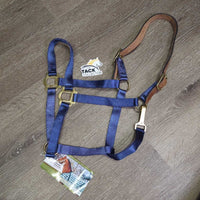 Nylon Breakaway Halter, Leather Crown, Spring Snap, Tag *new
