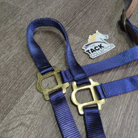 Nylon Breakaway Halter, Leather Crown, Spring Snap, Tag *new
