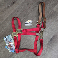 Nylon Breakaway Halter, Leather Crown, Spring Snap, Tag *new
