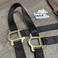 Nylon Breakaway Halter, Leather Crown, Spring Snap, Tag *new
