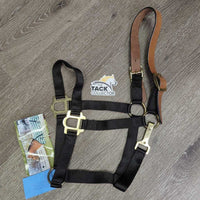 Nylon Breakaway Halter, Leather Crown, Spring Snap, Tag *new
