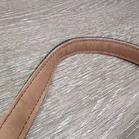 Thick Narrow Nylon Lather Lined Crown Halter, adj, snap, tag *new
