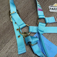 Nylon & Ribbon Halter, adj, snap, tag *new
