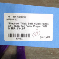 Thick Soft Nylon Halter, adj, snap, tag *new
