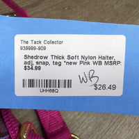 Thick Soft Nylon Halter, adj, snap, tag *new
