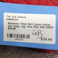 Thick Soft Nylon Halter, adj, snap, tag *new
