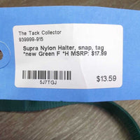 Nylon Halter, snap, tag *new
