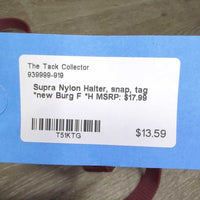 Nylon Halter, snap, tag *new
