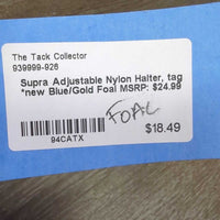 Adjustable Nylon Halter, tag *new
