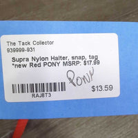 Nylon Halter, snap, tag *new
