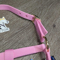 Nylon Halter, adj, catch strap, tag *new

