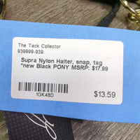 Nylon Halter, snap, tag *new
