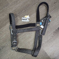 Thick Padded Glitter Halter, adj, snap, tag *new
