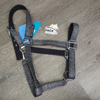 Thick Padded Glitter Halter, adj, snap, tag *new

