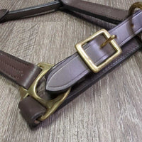 Leather Halter, adj, snap, tag
