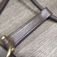 Leather Halter, adj, snap, tag
