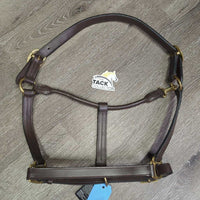 Leather Halter, adj, snap, tag
