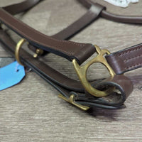 Leather Halter, adj, snap, tag
