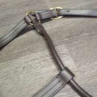 Leather Halter, adj, snap, tag
