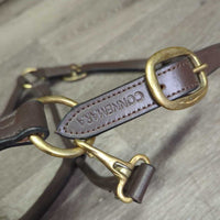 Leather Halter, adj, snap, tag

