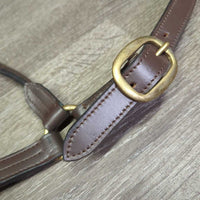 Leather Halter, adj, snap, tag
