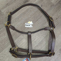 Leather Halter, adj, snap, tag
