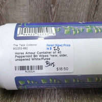 Container of 40 Peppermint Bit Wipes *new, older, unopened
