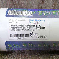 Container of 40 Peppermint Bit Wipes *new, older, unopened
