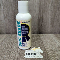 "Quic Shade" Sunscreen & Highlighter Bottle *new, older, full, oily residue, stained label
