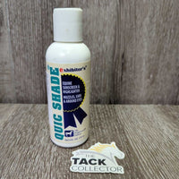 "Quic Shade" Sunscreen & Highlighter Bottle *new, older, full, oily residue, stained label
