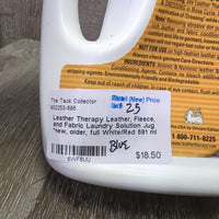 Leather, Fleece, and Fabric Laundry Solution Jug *new, older, full
