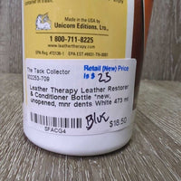 Leather Restorer & Conditioner Bottle *new, unopened, mnr dents
