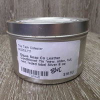 Leather Conditioner Tin *new, older, full, rust, faded label
