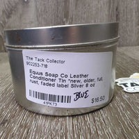 Leather Conditioner Tin *new, older, full, rust, faded label
