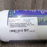 Container of 40 Peppermint Bit Wipes *new, older, unopened
