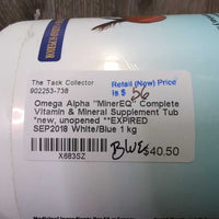 "MinerEQ" Complete Vitamin & Mineral Supplement Tub *new, unopened **EXPIRED SEP2018
