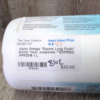 "Equine Lung Flush" Bottle *new, unopened **EXPIRED APR2018
