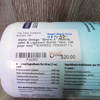 "Sinew-X" Muscle, Joint & Ligament Bottle *new, full, poor seal **EXPIRED FEB2021
