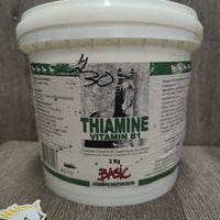 Thiamine Vitamin B1 Supplement Tub *new, unopened, older, stains
