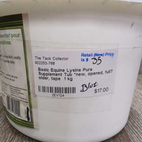 Lysine Pure Supplement Tub *new, opened, full? older, tape
