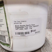 Devil's Claw Supplement Tub *new, opened?, full? older, tape

