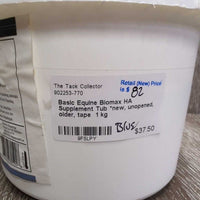 Biomax HA Supplement Tub *new, unopened, older, tape
