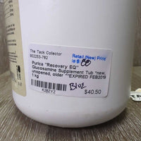 "Recovery EQ" Glucosamine Supplement Tub *new, unopened, older **EXPIRED FEB2019
