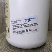 "Recovery EQ" Glucosamine Supplement Tub *new, unopened, older **EXPIRED FEB2019
