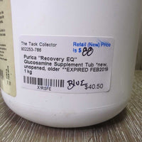 "Recovery EQ" Glucosamine Supplement Tub *new, unopened, older **EXPIRED FEB2019
