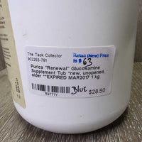 "Renewal" Glucosamine Supplement Tub *new, unopened, older **EXPIRED MAR2017
