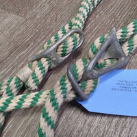 Vintage Thick Stiff Nylon Rope Halter *gc/fair, rusty, oxidized, rubs, frays

