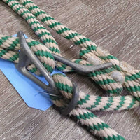 Vintage Thick Stiff Nylon Rope Halter *gc/fair, rusty, oxidized, rubs, frays
