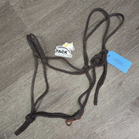 Soft Nylon Rope Halter *gc, dirty, rubs, frays, snags, older

